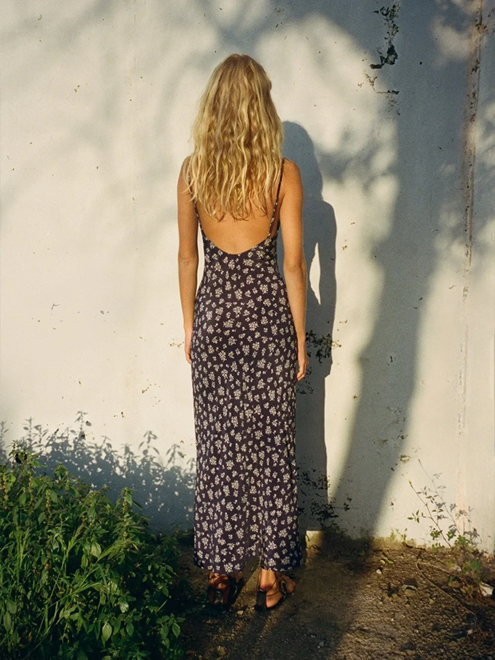 The IGGY Realisation Par Navy Floral Slip Maxi Dress - Picture 5 of 5